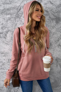 Pink Half Zip Hoodie