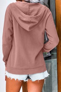 Pink Half Zip Hoodie