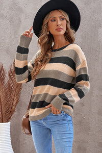 Stripe Drop Shoulder Sweater