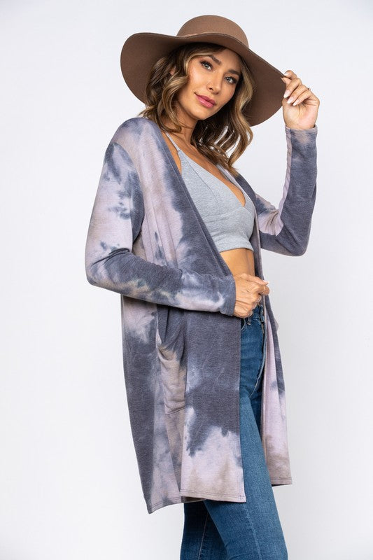 Gray Tie-Dyed