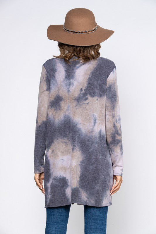 Gray Tie-Dyed