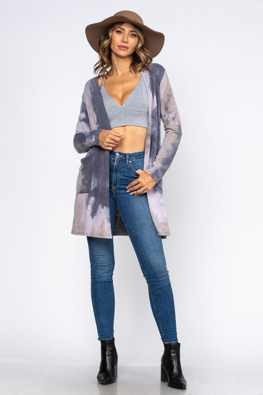 Gray Tie-Dyed