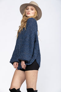 Navy Sparkle Over Sized