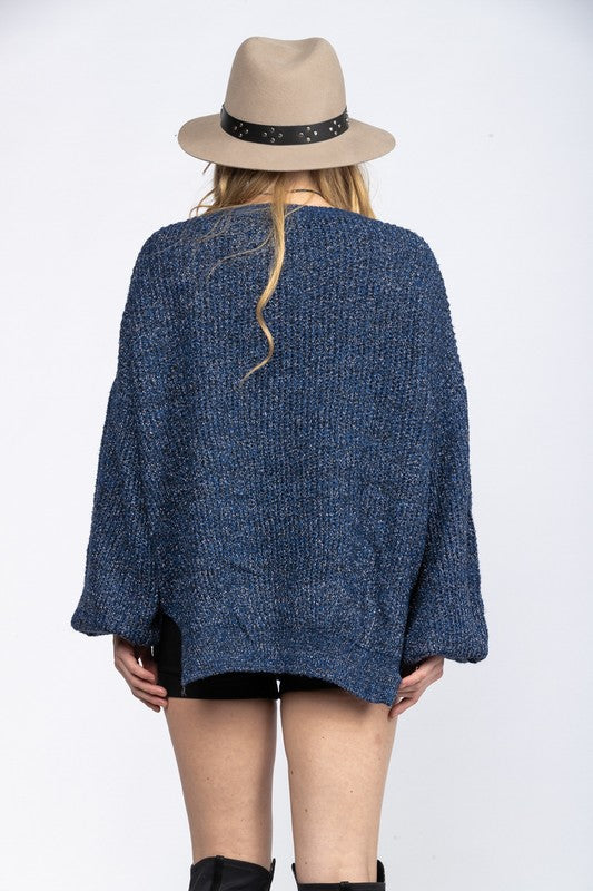 Navy Sparkle Over Sized