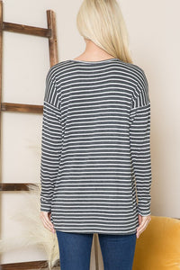 Striped Long Sleeve Top