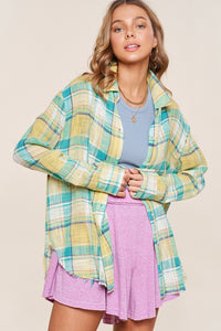 Button Down Plaid Shirt