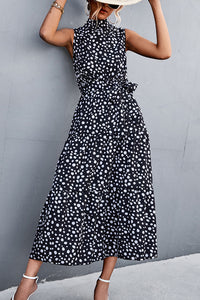 Sleeveless Leopard Print Dress